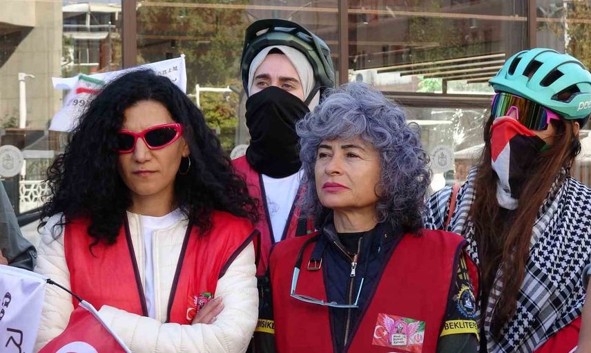 sınırları aşan pedallar: minab için Van'da mola veren kervan