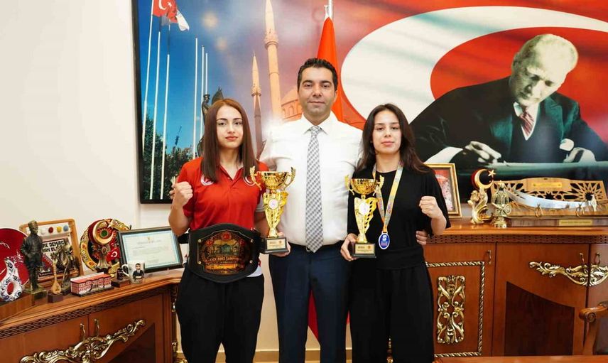 Şampiyonlardan başkana anlamlı ziyaret: Kaman ve Kırşehir'in gururu