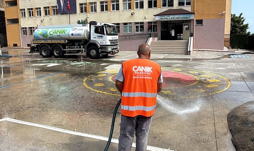 Canik'te okullar yeni döneme temiz ve hazırlıklı giriyor