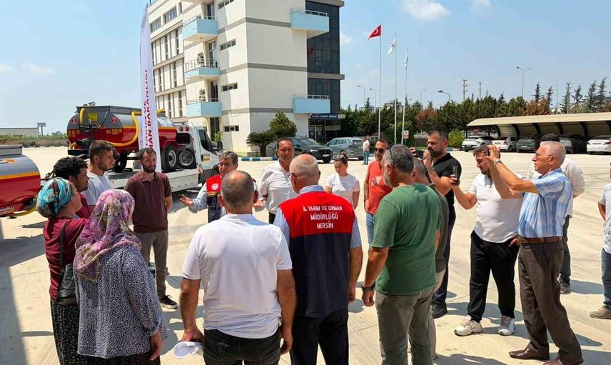 Yüksek rakımlı üreticilere su tankerleriyle hem sulama hem yangın desteği