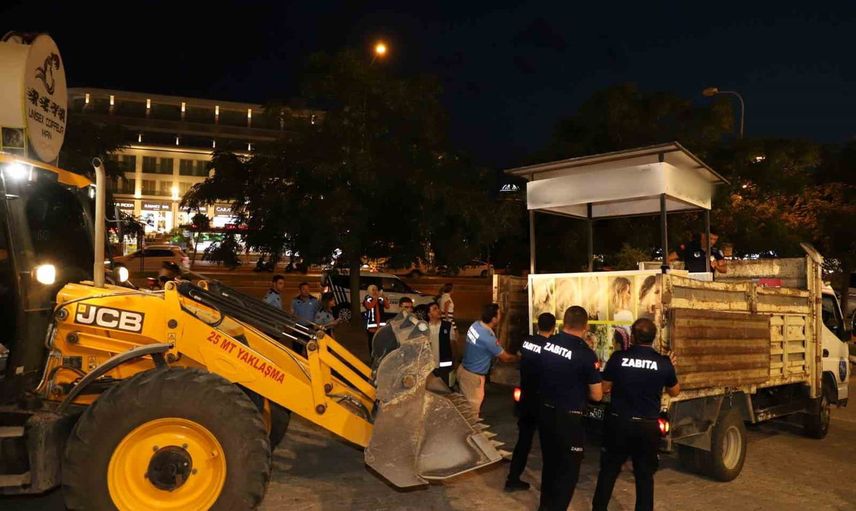 Aksu'da kaldırım düzeni sağlanıyor: işgal edenlere yediemin uygulaması