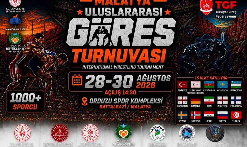 Malatya'da minderde buluşma: 15 ülkeden bin 19 güreşçi şehre geliyor