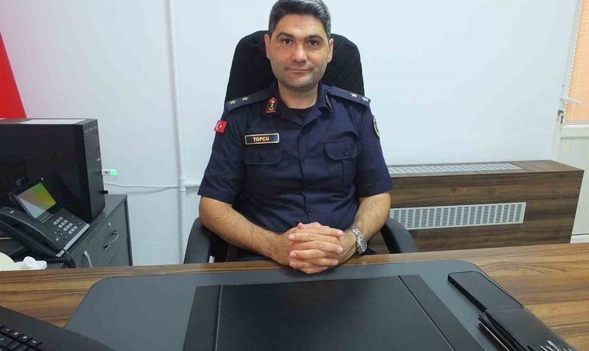 Yeni jandarma komutanı Topçu'dan orman yangını uyarısı