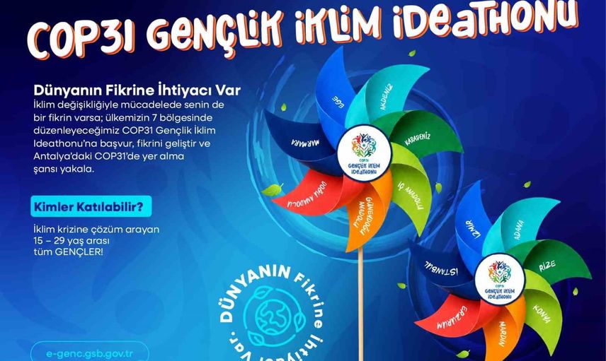 Gençlerin iklim çözümlerini sahaya taşıyacak COP31 ideathon başvuruları başladı