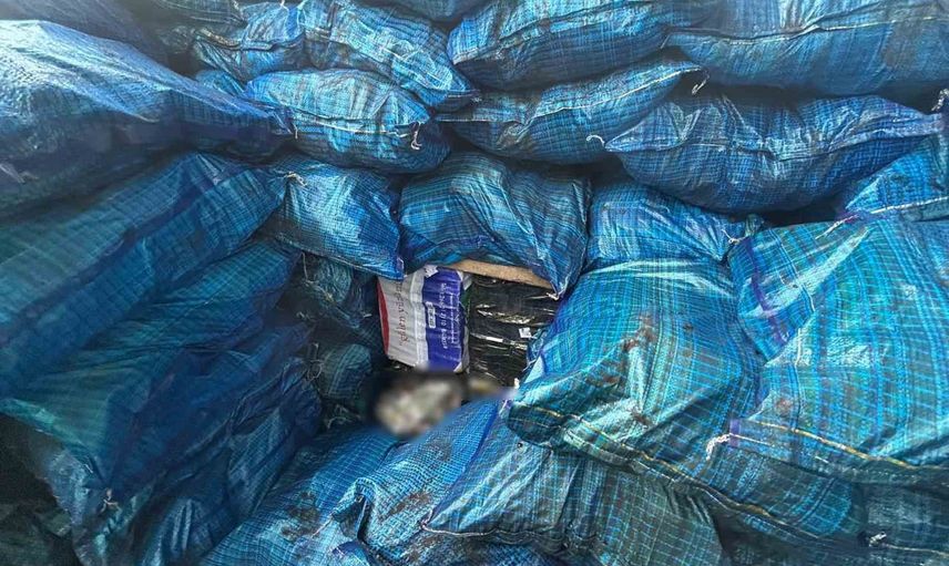 İzgin'ın izinden: siirt'te kömür çuvallarına gizlenmiş 10 bin 250 paket kaçak sigara ele geçirildi