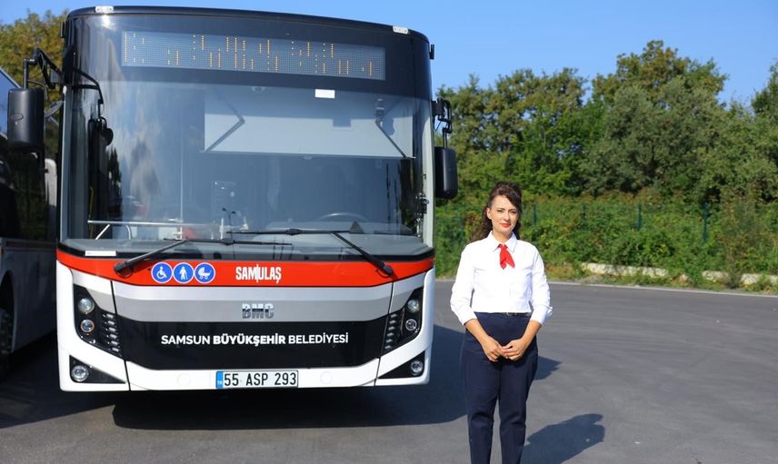 samsun’da şehir içi ulaşım kadın sürücülerle güçleniyor, sayı 19 oldu