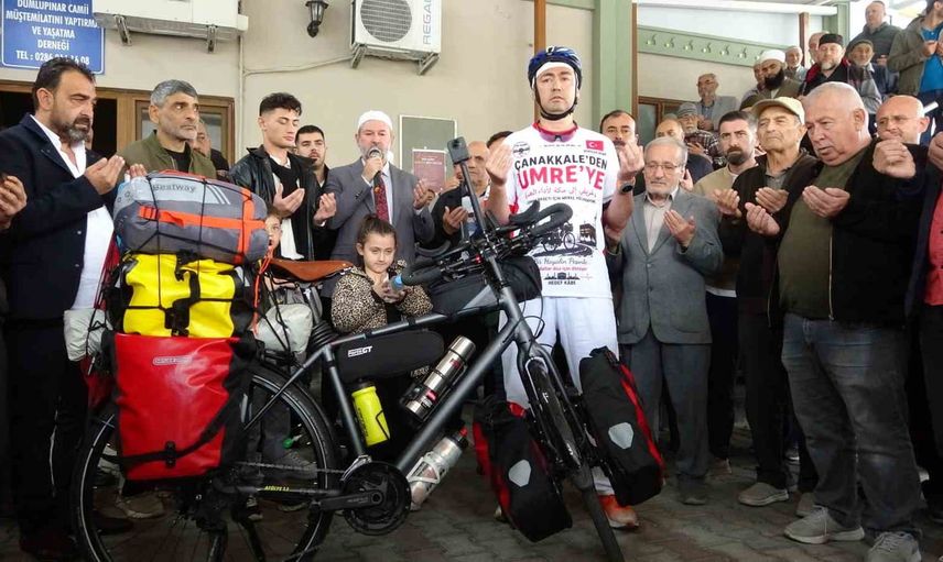 Çanakkale'den kutsala pedal: Murat Tecimen'in umre yolculuğu
