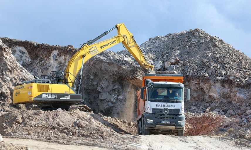 Çerçideresi'nde bazalt tesisi üretime başladı