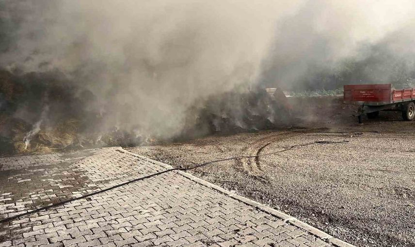Posof'ta Yurtbekler köyünde samanlık yangını itfaiye müdahalesiyle kontrol altına alındı