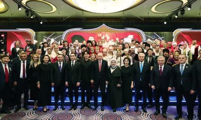 Erdoğan Beştepe'de 29 ekim vesilesiyle konuk devlet başkanlarıyla buluştu