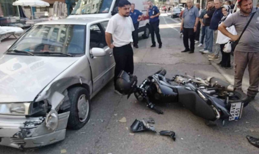 Kaskı hayatını kurtardı: 17 yaşındaki motosiklet sürücüsü ağır yaralanmaktan korundu