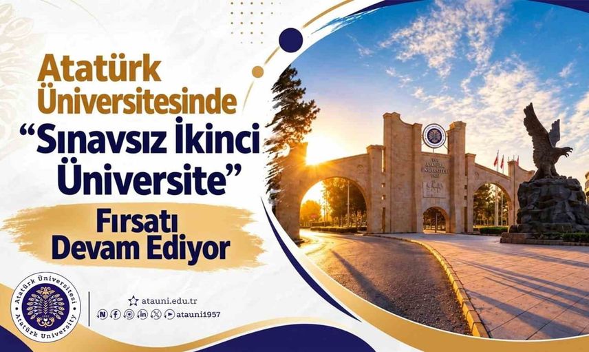 Sınavsız ikinci üniversiteyle kariyerini güçlendir: ATA-AÖF başvuruları 25 ekim'e kadar