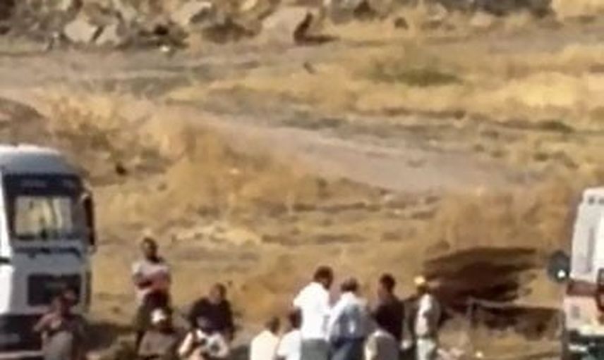 Sincan'da vinçten düşen malzeme ağır yaralanmaya yol açtı