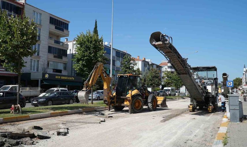 savaştepe caddesi yenileniyor, trafik konforu artacak