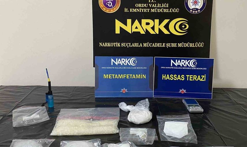 Altınordu'da metamfetaminle yakalanan şüpheli tutuklandı