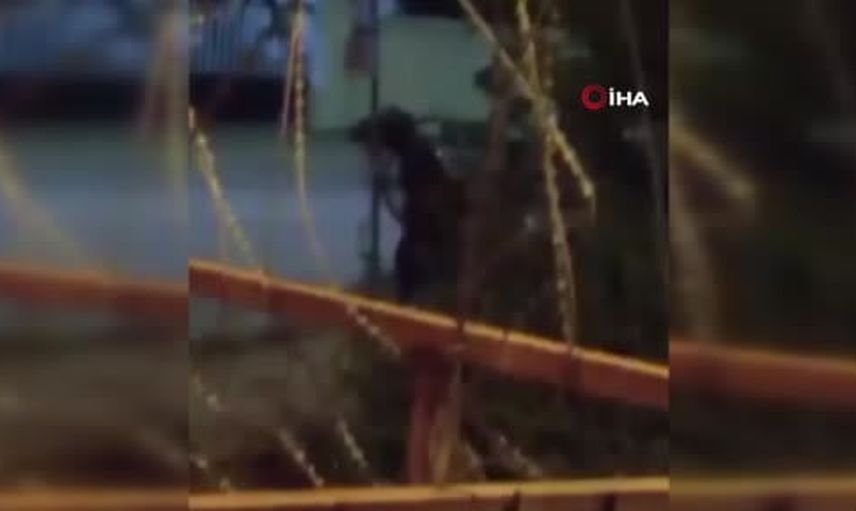 Arnavutköy'de atla yaşanan şiddet anları cepte kaydedildi