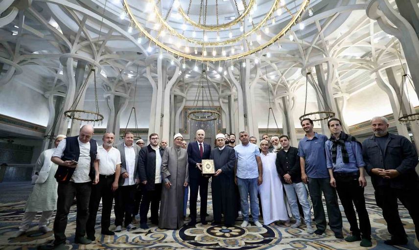 Roma'da buluşma: TBMM başkanı Numan Kurtulmuş İslam Merkezi'ni ziyaret etti