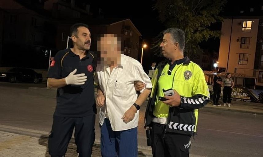 Taşpazar'da kalp krizi: sürücü polis ekiplerinden ilk müdahalesini aldı