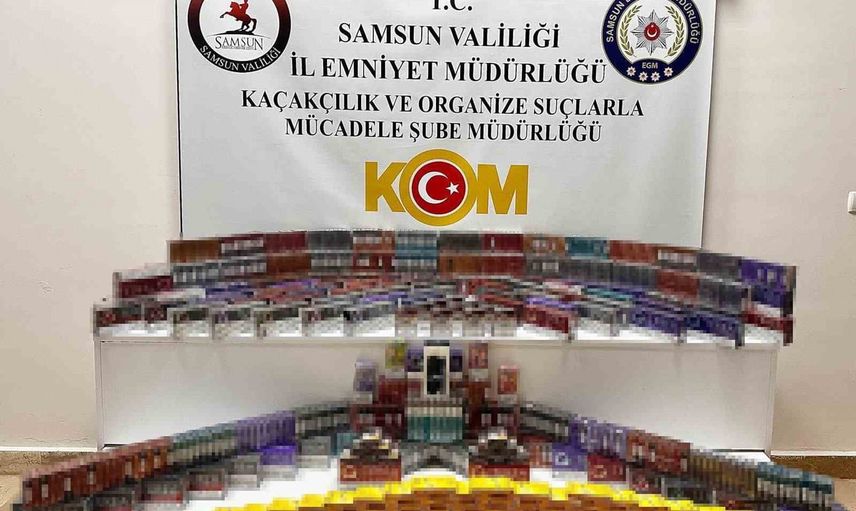 Samsun'da yasa dışı tütün ticaretine darbe: 2 gözaltı