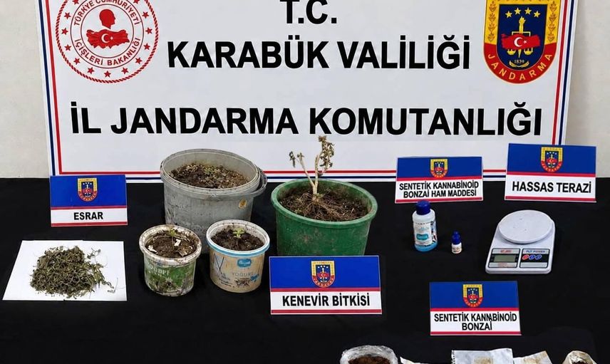 Karabük ve Yenice'de eş zamanlı baskın: çok sayıda uyuşturucu ele geçirildi