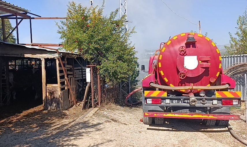 Manavgat'ta aynı ahır iki yılda ikinci kez yandı