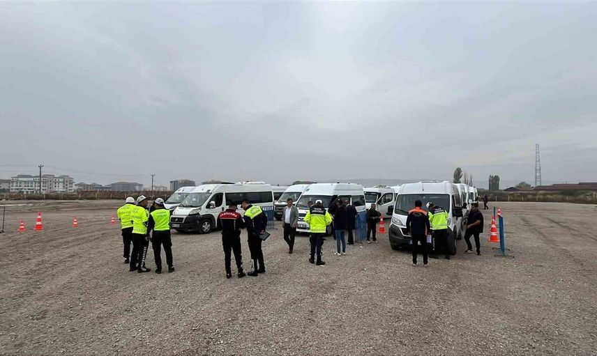 Çorum'da okul servislerine kapsamlı güvenlik denetimi