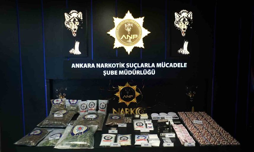 Ankara'da uyuşturucu ticaretine yönelik operasyonda 95 şüpheli yakalandı