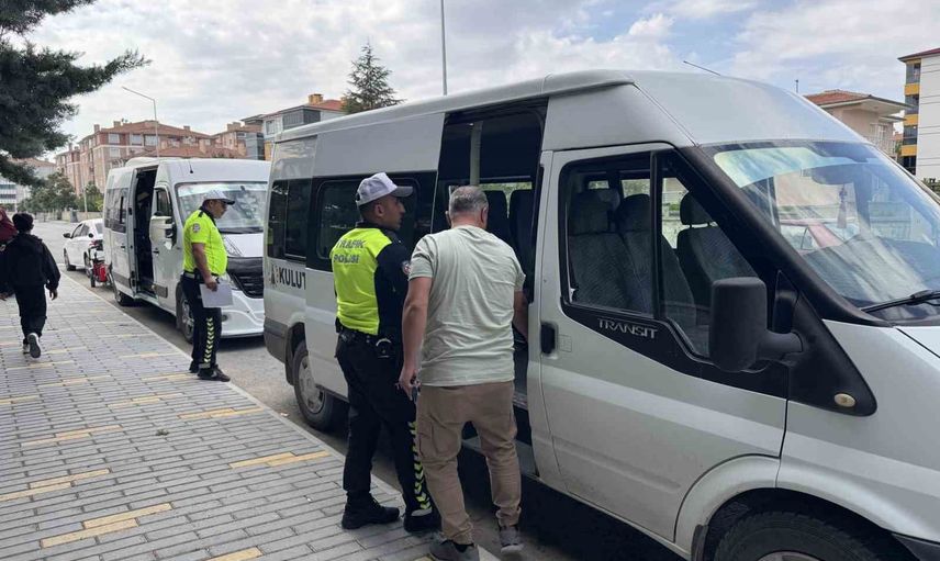 Kulu'da öğrencilerin güvenliği için okul çevrelerinde ve servislerde sıkı denetim