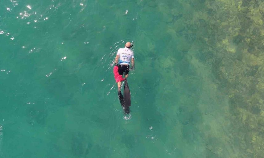 Torba sahilinde su altından çıkan 75 kilo atık deniz kirliliğini ortaya koydu