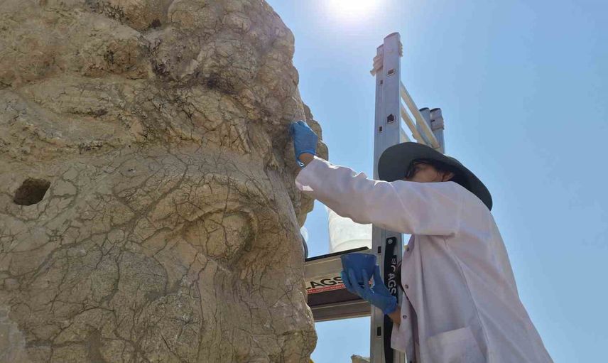 Nemrut heykelleri nano kireçle güçlendiriliyor: başlıklarda yeni aşama