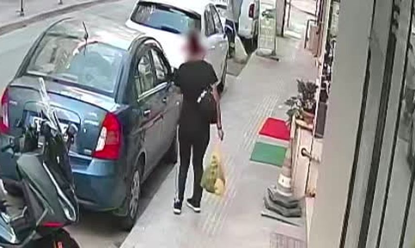 Samsun'da kapıya bağlanan pastırma poşeti çalındı