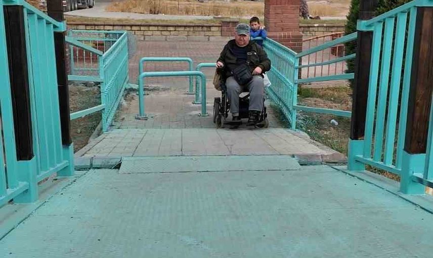 Nazilli'de Yeşil Mahalle demir köprüsünde motosiklet geçişine sınırlama
