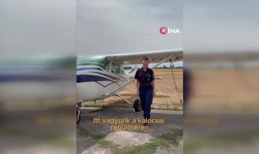 Çalınan uçak Paks’ın yasak bölgesine girip ayçiçeği tarlasına indi