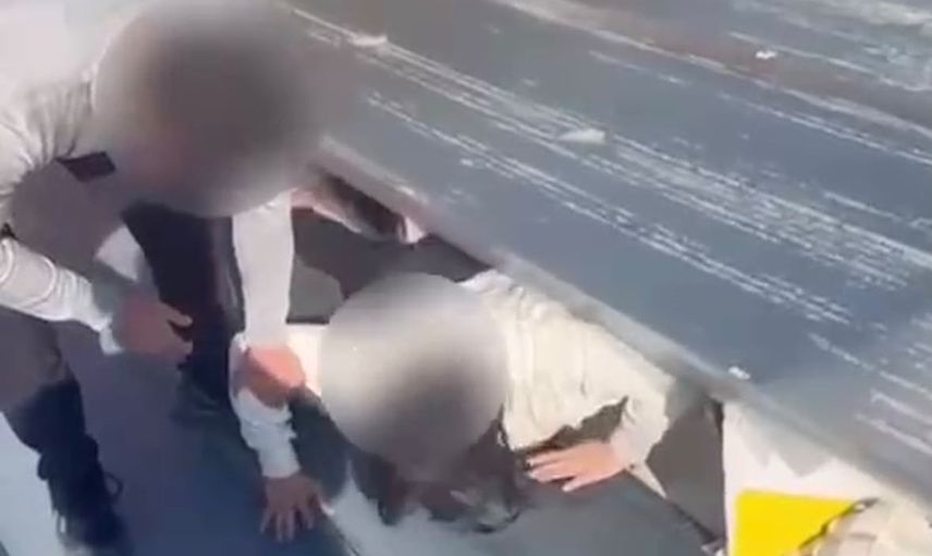 Çatıda saklanan 20 suç kaydı olan kişi adliyeye sevk edildi