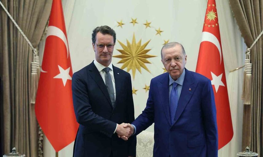 Erdoğan Wüst'ü Cumhurbaşkanlığı Külliyesi'nde ağırladı
