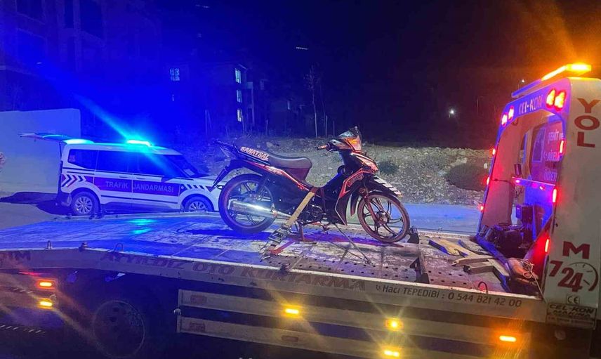 Gölbaşı'nda jandarmadan motosikletlere kapsamlı trafik denetimi