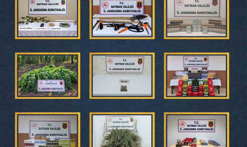 Ekim operasyonları: Batman jandarması aranan 39 kişiyi tutukladı, çok sayıda kaçak ele geçirildi