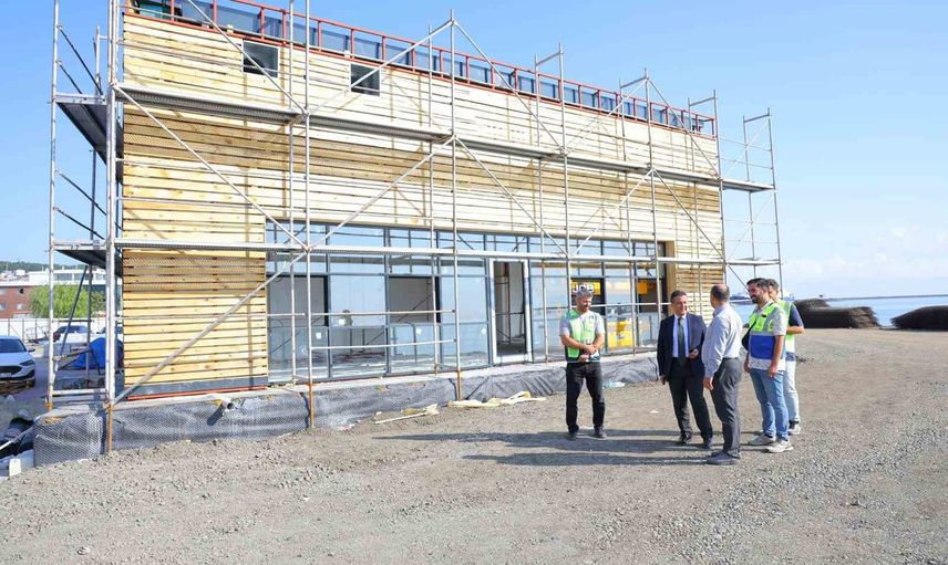 Samsun sahiline yeni yaşam alanı: kıyıda balık restoranı yükseliyor