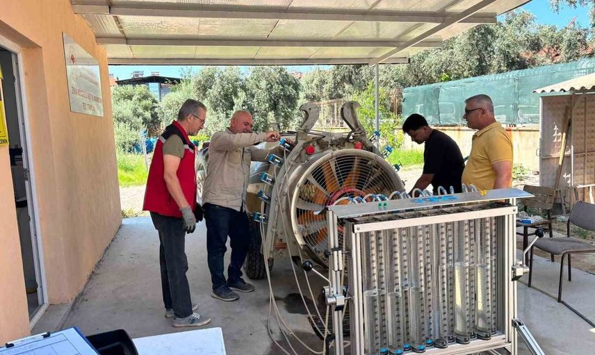 Sarıgöl'de ilaçlama makineleri için test istasyonu açıldı