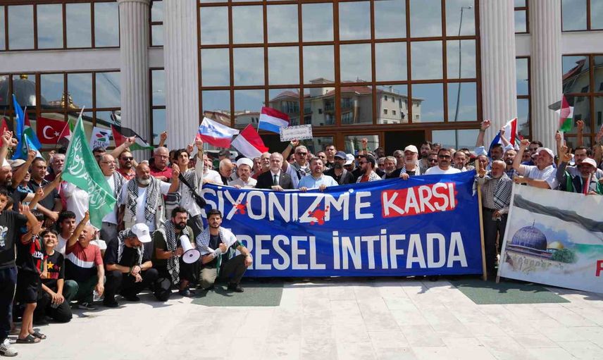 Niğde'de Srebrenitsa çıkışlı 'Filistin konvoyu' dualarla karşılandı