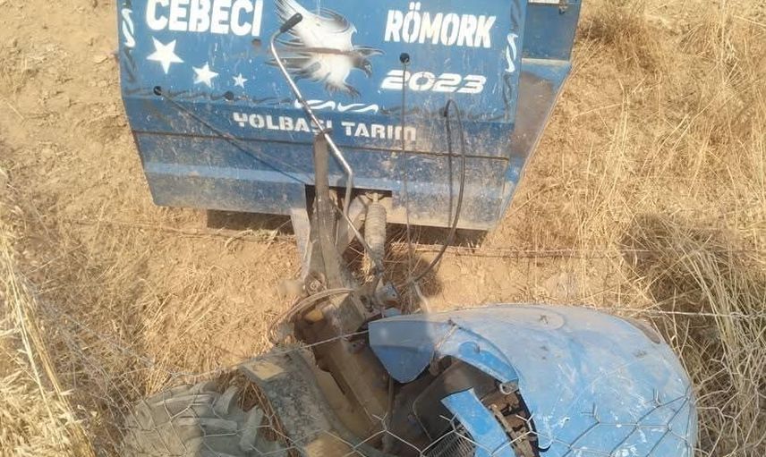 Siirt'te tarım aracı 'patpat' kontrolden çıkarak takla attı