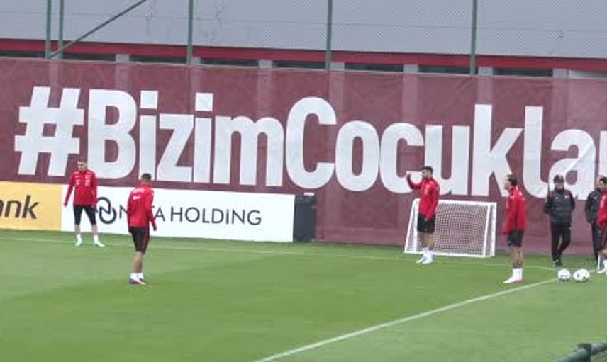 A milli takım Belçika deplasmanı öncesi son antrenmanı tamamladı