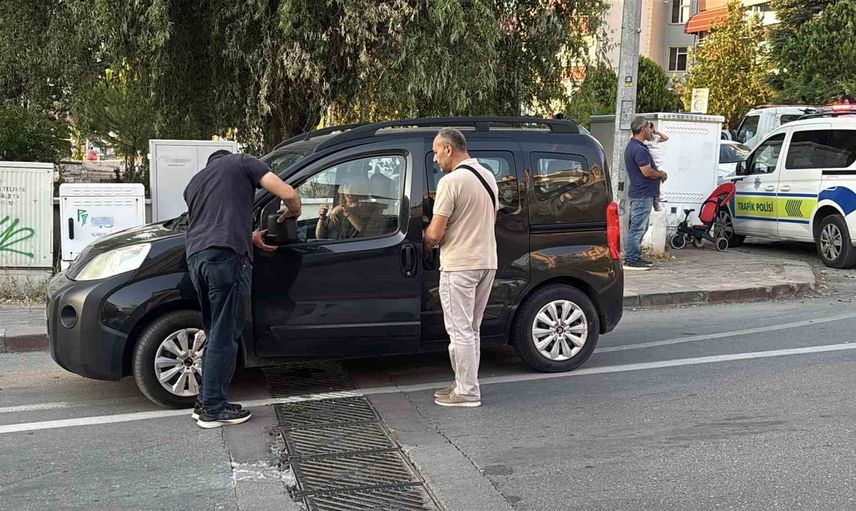 Edirne’de zincirleme kaza: savrulan motosiklet iki aracı etkiledi