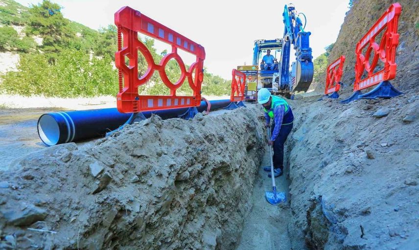 Altındere'ye 22,7 milyonluk iletim hattıyla su güvenliği yatırımı