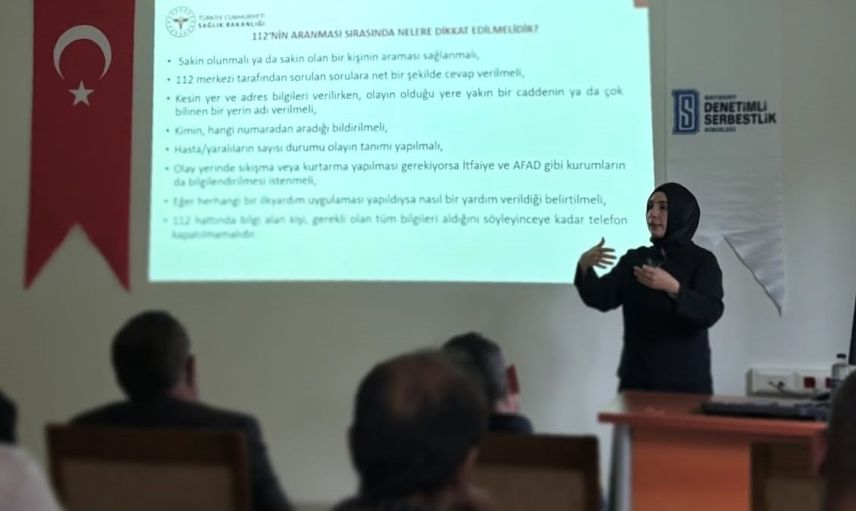 bayburt’ta ilk yardım bilinci semineri düzenlendi