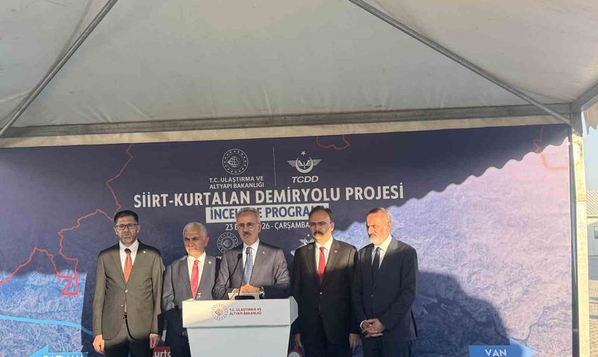 Siirt-Kurtalan demir yolu projesinde kritik eşik aşıldı