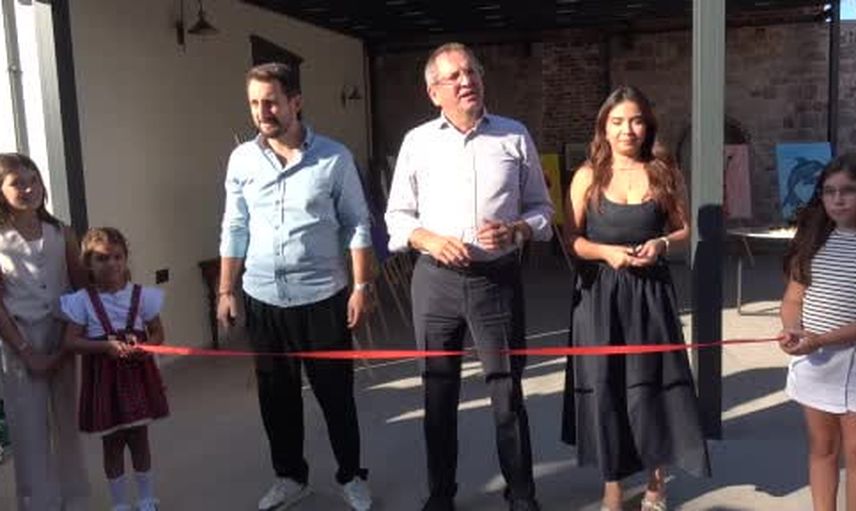 Cunda'da minik ressamlardan hayvan temalı düşler
