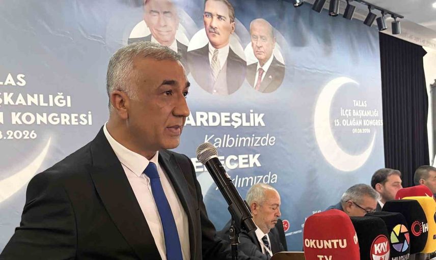 MHP Talas’ta Kayhan Saraç yeniden başkan seçildi