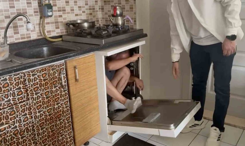 Kesinleşmiş 31 yıl hapis cezasıyla aranan hükümlü bulaşık makinesinde ele geçirildi