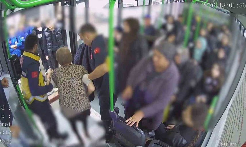 Bursa'da otobüs şoförü Yasemin Alıç'ın zamanında müdahalesi hayat kurtardı